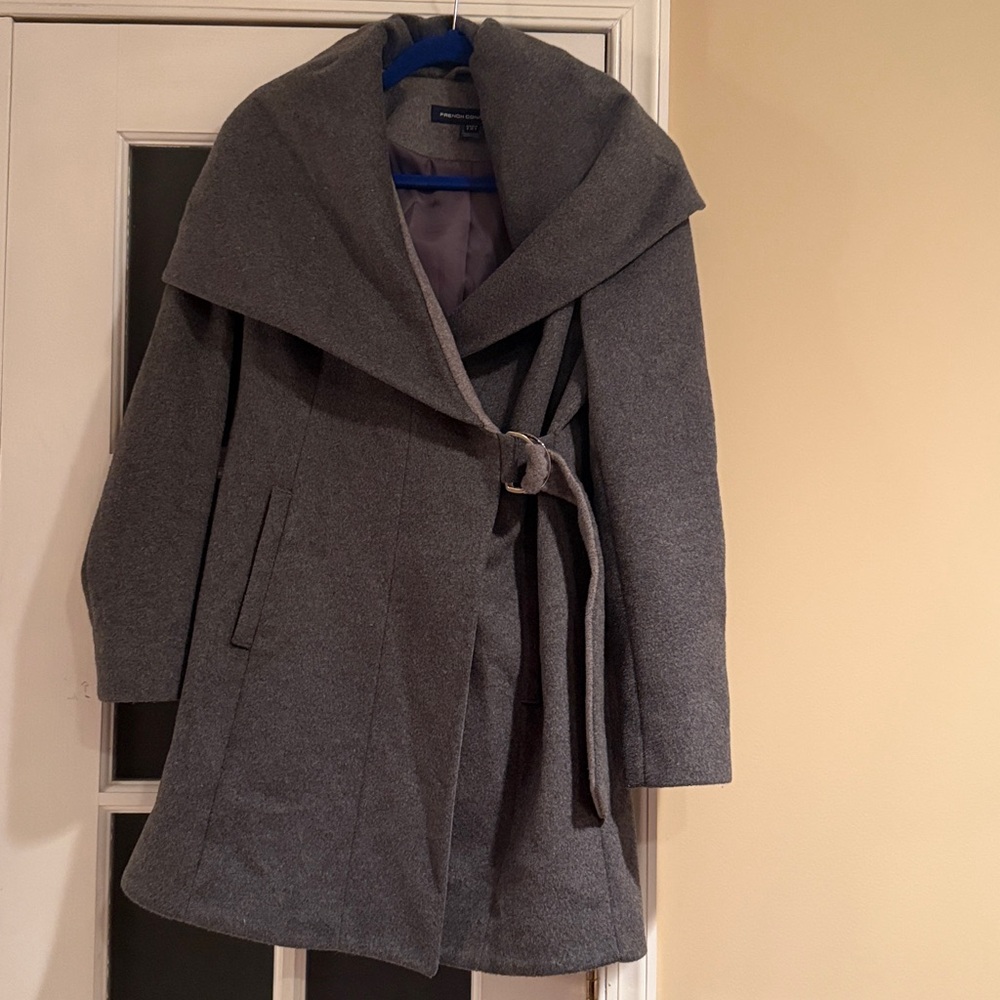 French Connection Gray Coat with lining